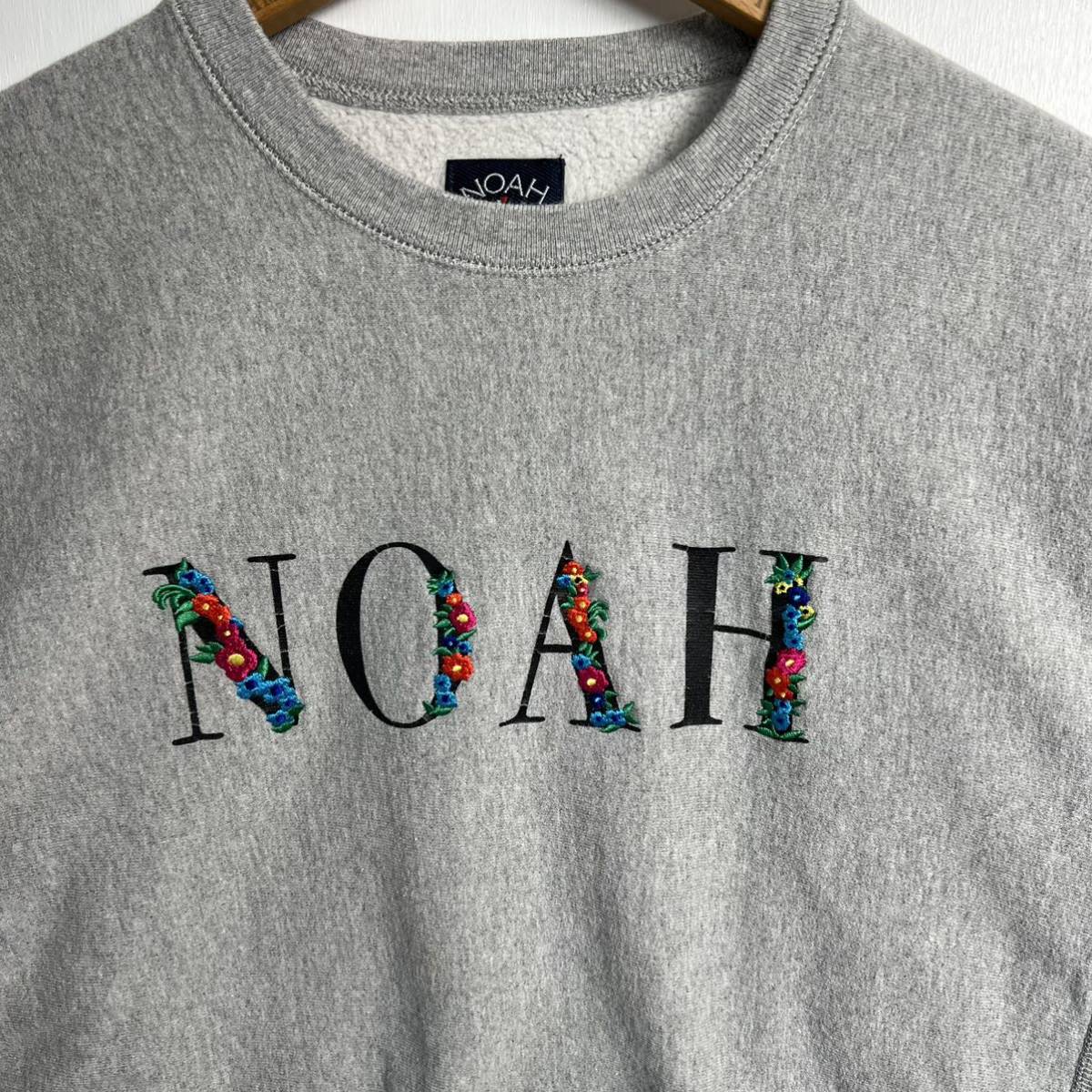 NOAH 花柄スウェット トレーナー Lサイズ Grey ノア Supreme シュプリーム