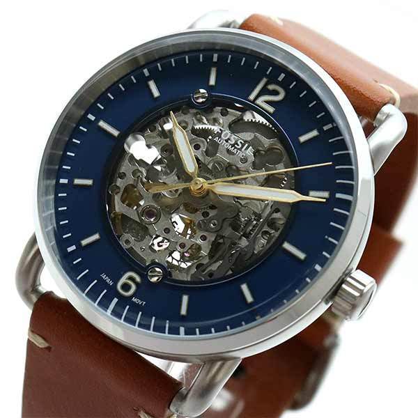【新品本物】★フォッシル FOSSIL 腕時計 ME3159 自動巻き ブルー ブラウン【メンズ】