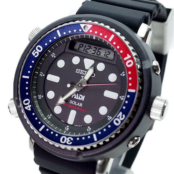新品本物 セイコー SEIKO 腕時計 SNJ027P1 ブラック ショッピング クォーツ 新作人気 PROSPEX メンズ