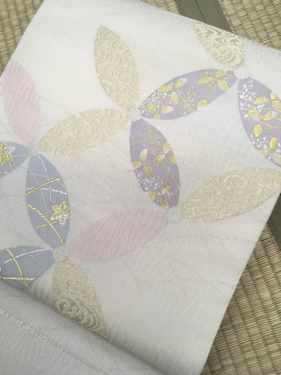 名門・志都香織物謹製 夏物 新品 西陣織紗本袋帯【綿芯御仕立
