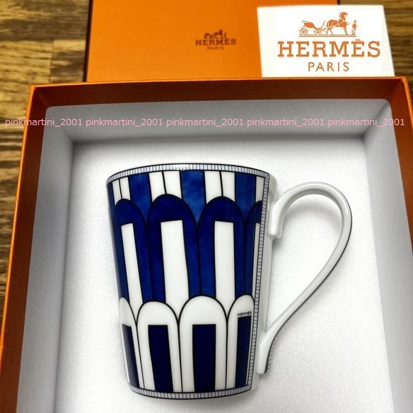 ●ラスト１点限●【新品】廃盤希少/レア★HERMES★エルメス ブルーダイユール マグカップ n°3 【ブランドボックス入り】 ギフトに最適☆彡_画像1