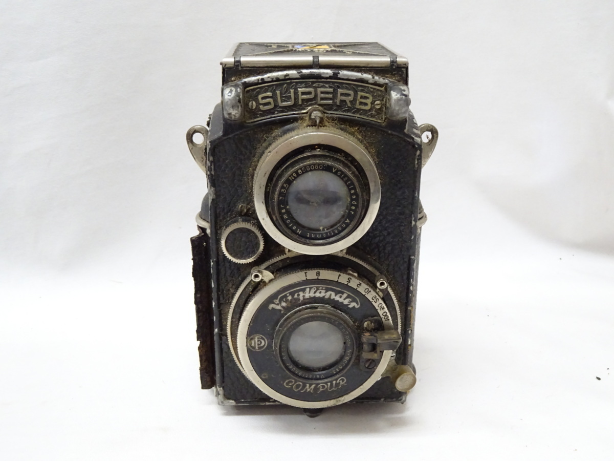 ジャンク VOIGTLANDER SUPERB フォクトレンダー スパーブ 二眼レフ カメラ アンティーク フィルムカメラ 返品不可_画像2