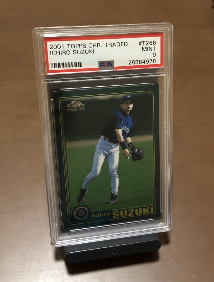 PSA9】イチロー ICHIRO Topps Chrome Traded 2001 #T266 Suzuki RC