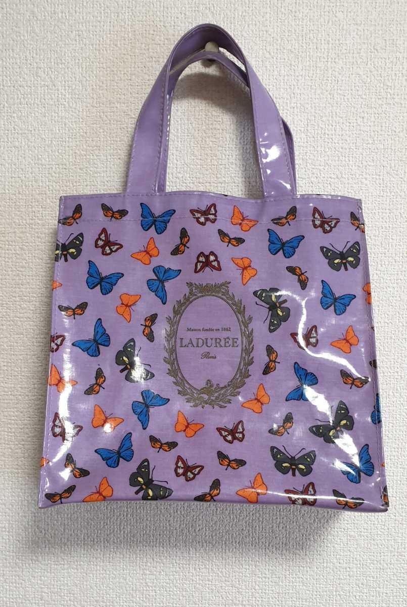 【驚きの値段】 超美品 LADUREE ラデュレ トートバッグ ハンドバッグ 黒 ブラック asakusa.sub.jp