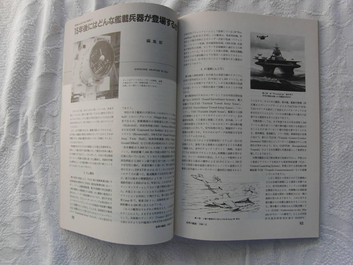 世界の艦船　No373　2001年の海軍　86年12月号　海人社_画像6