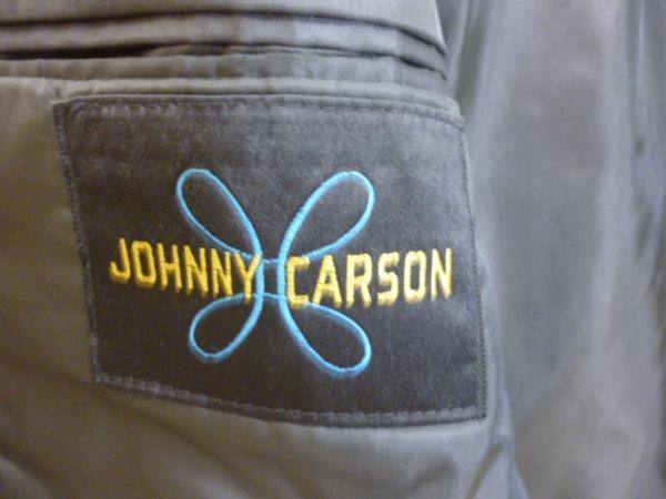 johnny carson ジョニーカーソン 1Bジャケット テーラードジャケット ブレザー サイズ43 L程度 ブラック メンズ_画像8