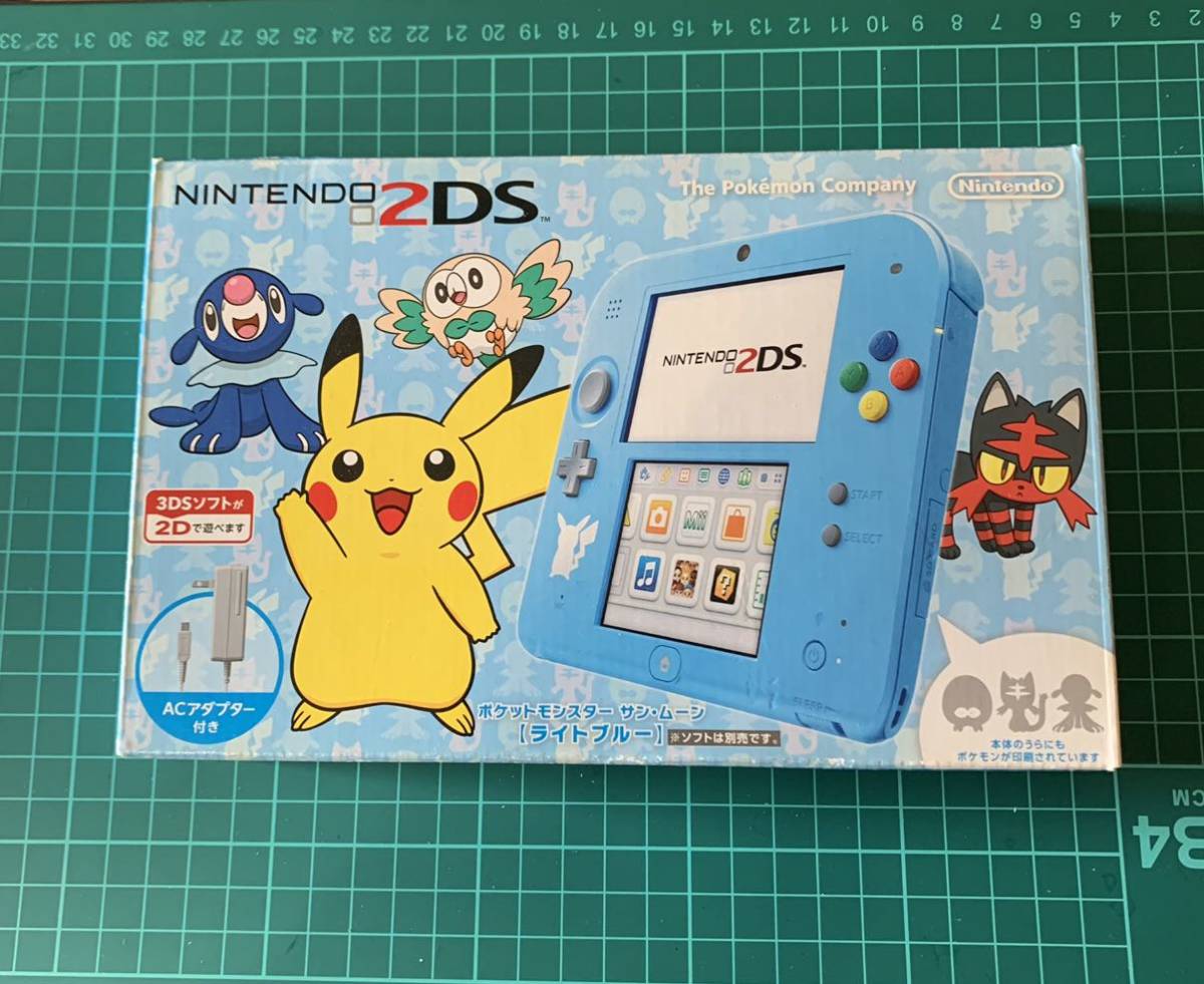 ニンテンドー2DS本体 ポケットモンスターサン・ムーン ライトブルー 未