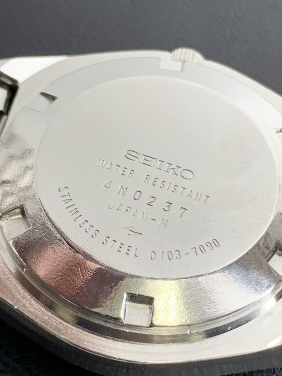 SEIKO セイコー ELNIX エルニクス 電磁テンプ メンズ腕時計 0703-7090