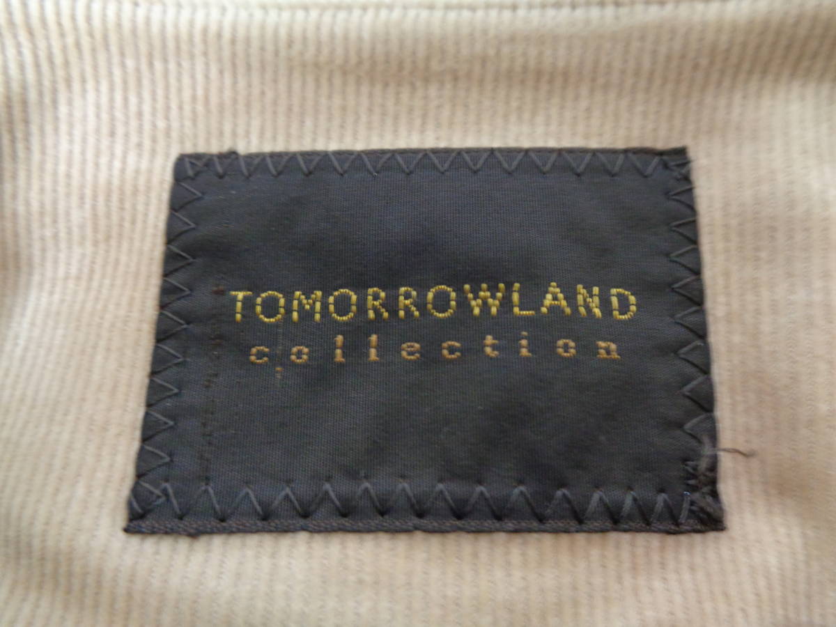 b636◆TOMORROWLAND collection ノーカラーコーデユロイジャケット REGGIANI生地◆トゥモローランドコレクション サイズ38 日本製 ４D_画像5