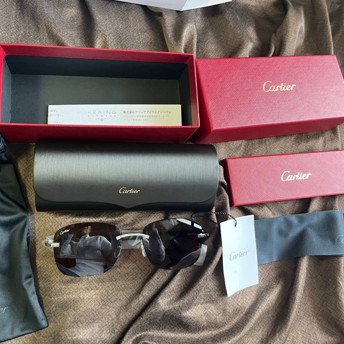 カルティエ Cartier eyewear スクエア サングラス 男女兼用 カルティエ Cartier eyewear スクエア サングラス 男女兼用