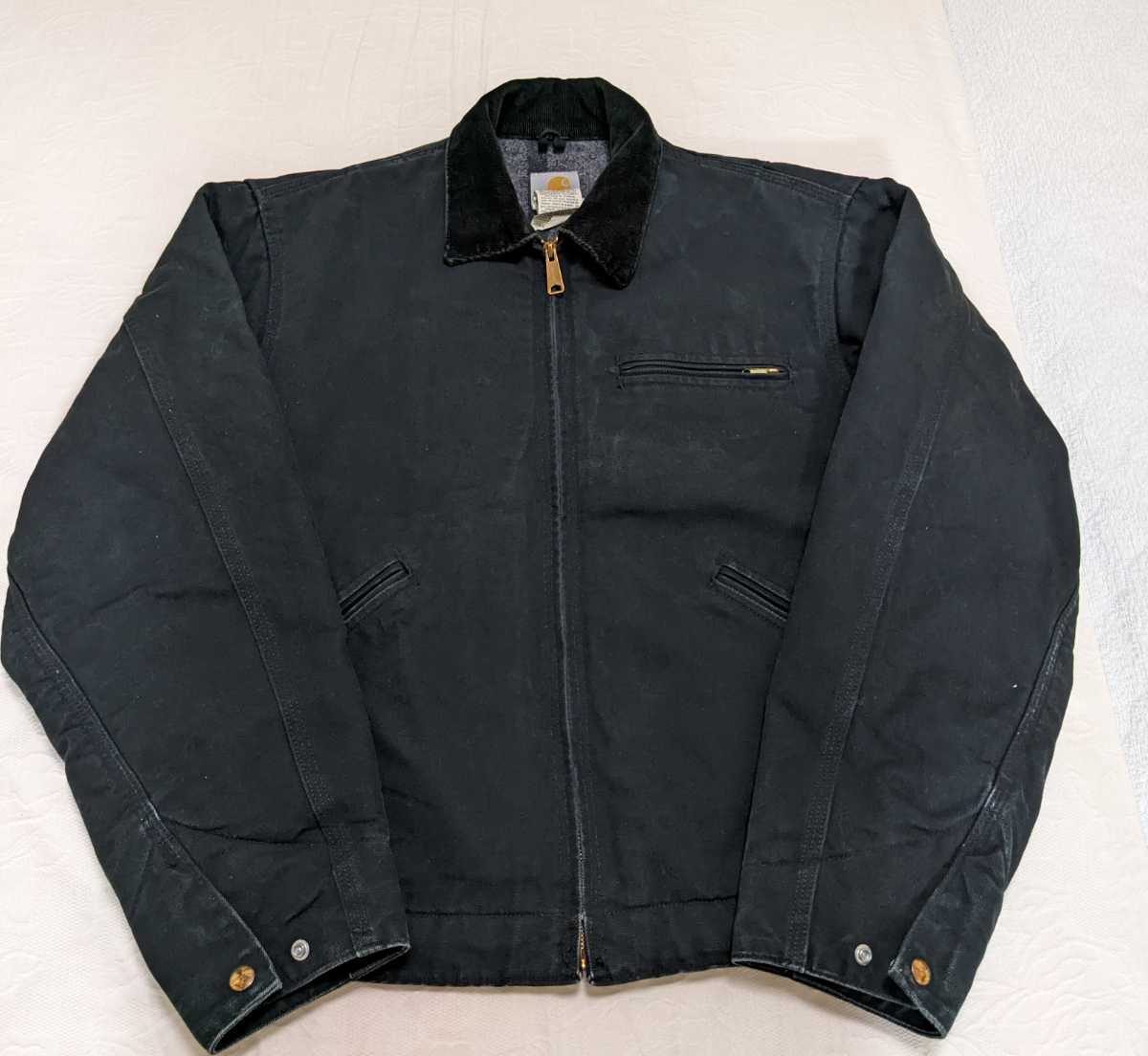 廃盤 USA製】carhartt ブラック デトロイト ジャケット J01 42 廃盤 USA製】carhartt ブラック デトロイト ジャケット J01 42