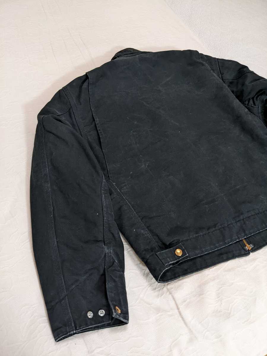廃盤 USA製】carhartt ブラック デトロイト ジャケット J01 42 廃盤 USA製】carhartt ブラック デトロイト ジャケット J01 42