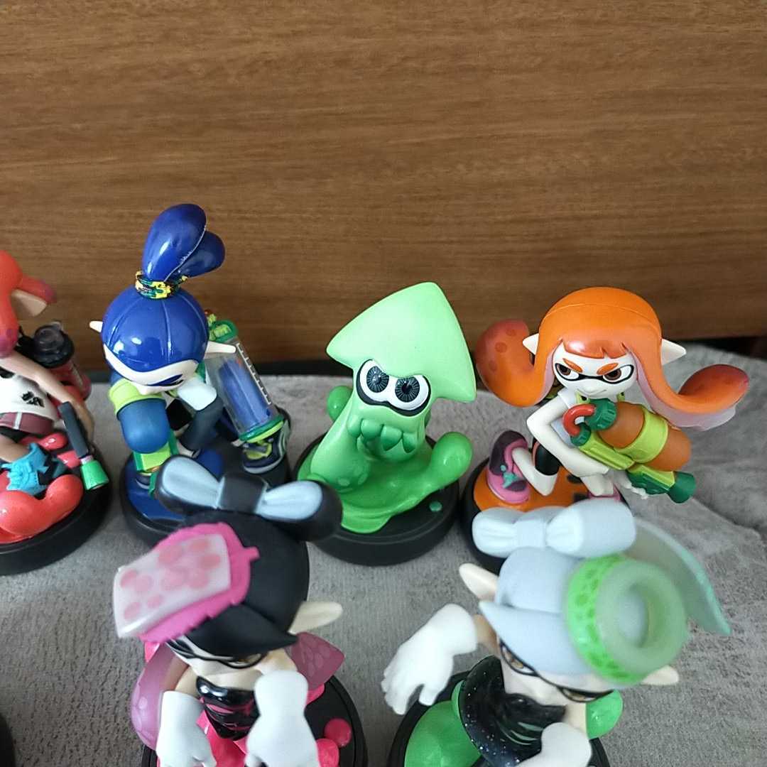 美品 13点 アミーボ スプラトゥーン2 ガール ボーイ イカ ヒメ イイダ アオリ ホタル タコ タコボーイ タコガール amiibo スプラトゥーン