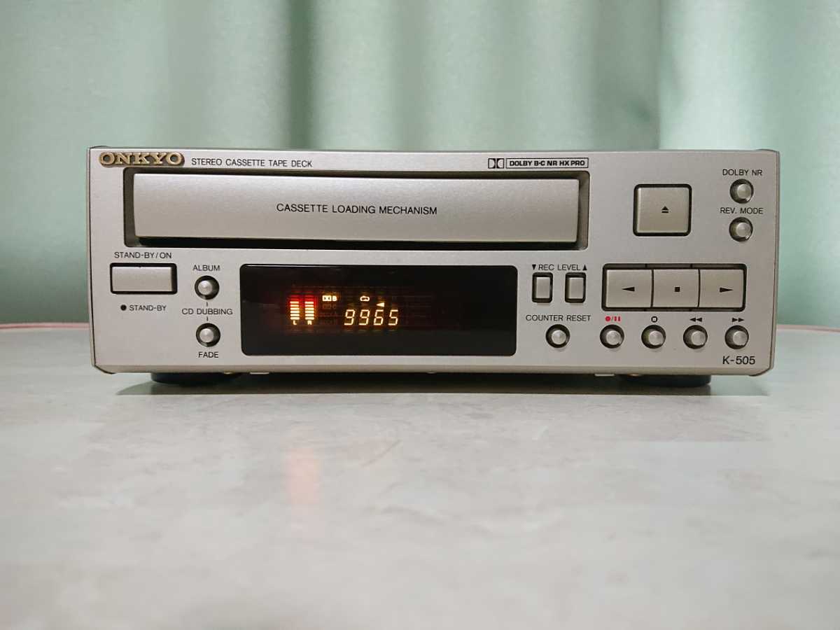 送料込!ONKYOオンキョー オーディオステレオカセットデッキ K-505 www