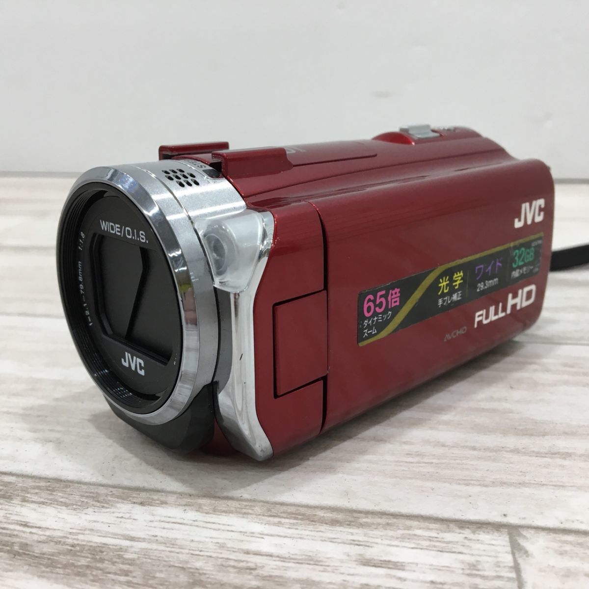 ジャンク GZ-E765-R ビクター JVC デジタルビデオカメラ ハイビジョン メモリームービー[L3427]_画像1