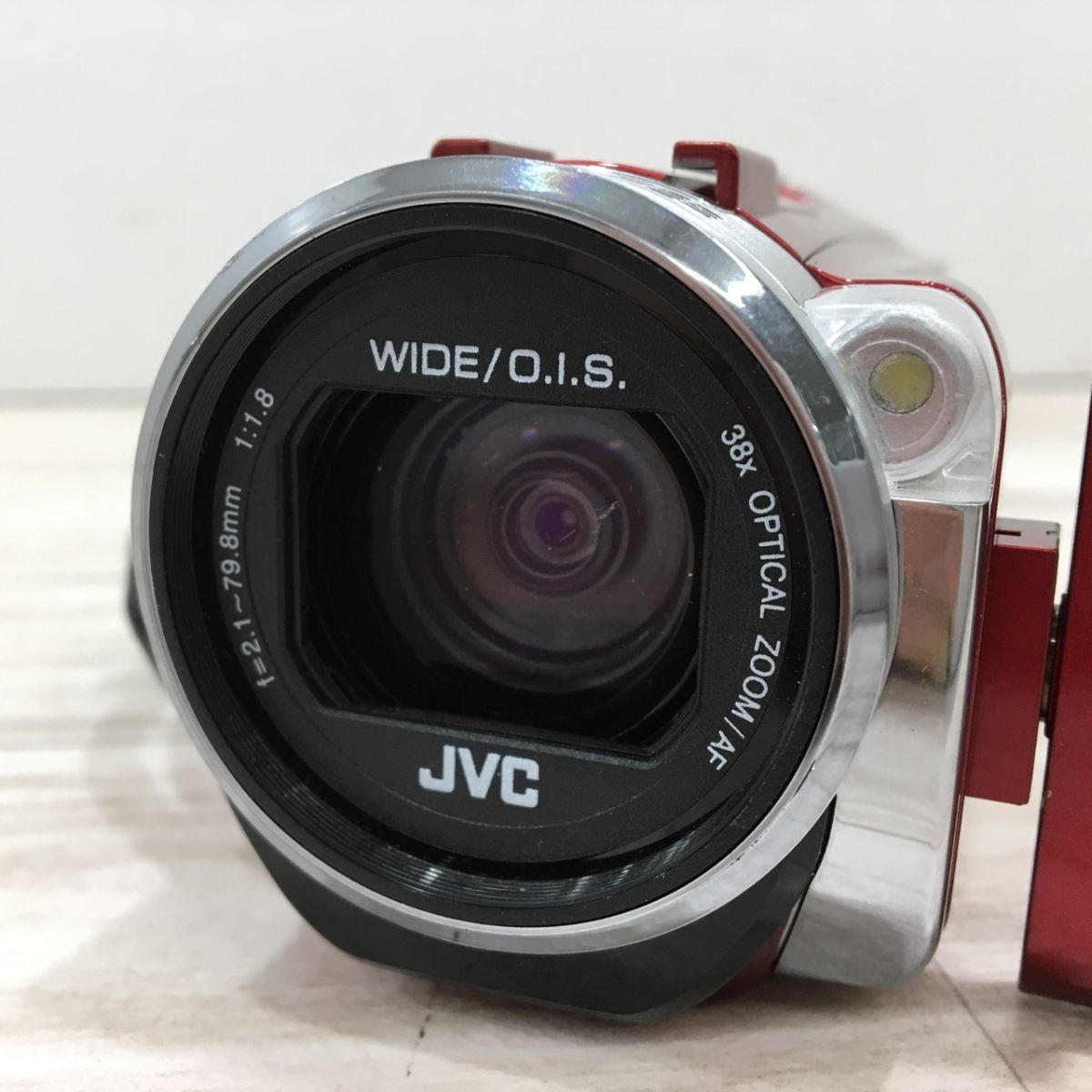 ジャンク GZ-E765-R ビクター JVC デジタルビデオカメラ ハイビジョン メモリームービー[L3427]_画像3