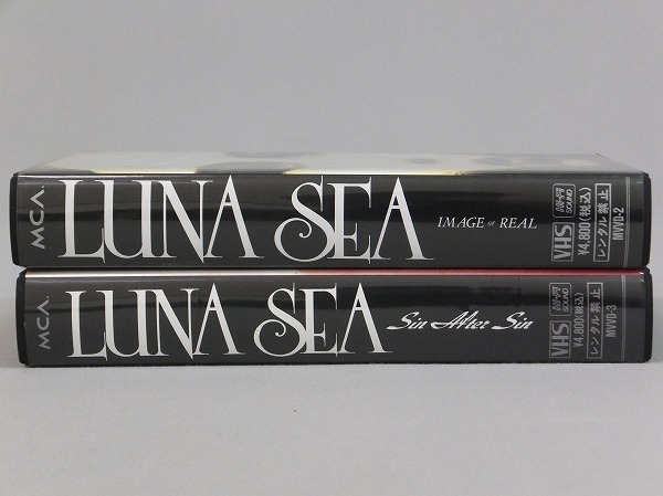 LUNA SEA ルナシー VHS ビデオテープ IMAGE or REAL ステッカー付 + Sin After Sin まとめて 2個セット 送料 全国一律 520円 河村隆一 真矢_画像2