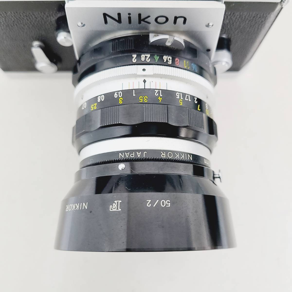 【A5667】　Nikon　F　アイレベル　NIKKOR-H　Auto 1:2 f=50㎜　シャッターOK　一眼レフ　フィルムカメラ_画像5
