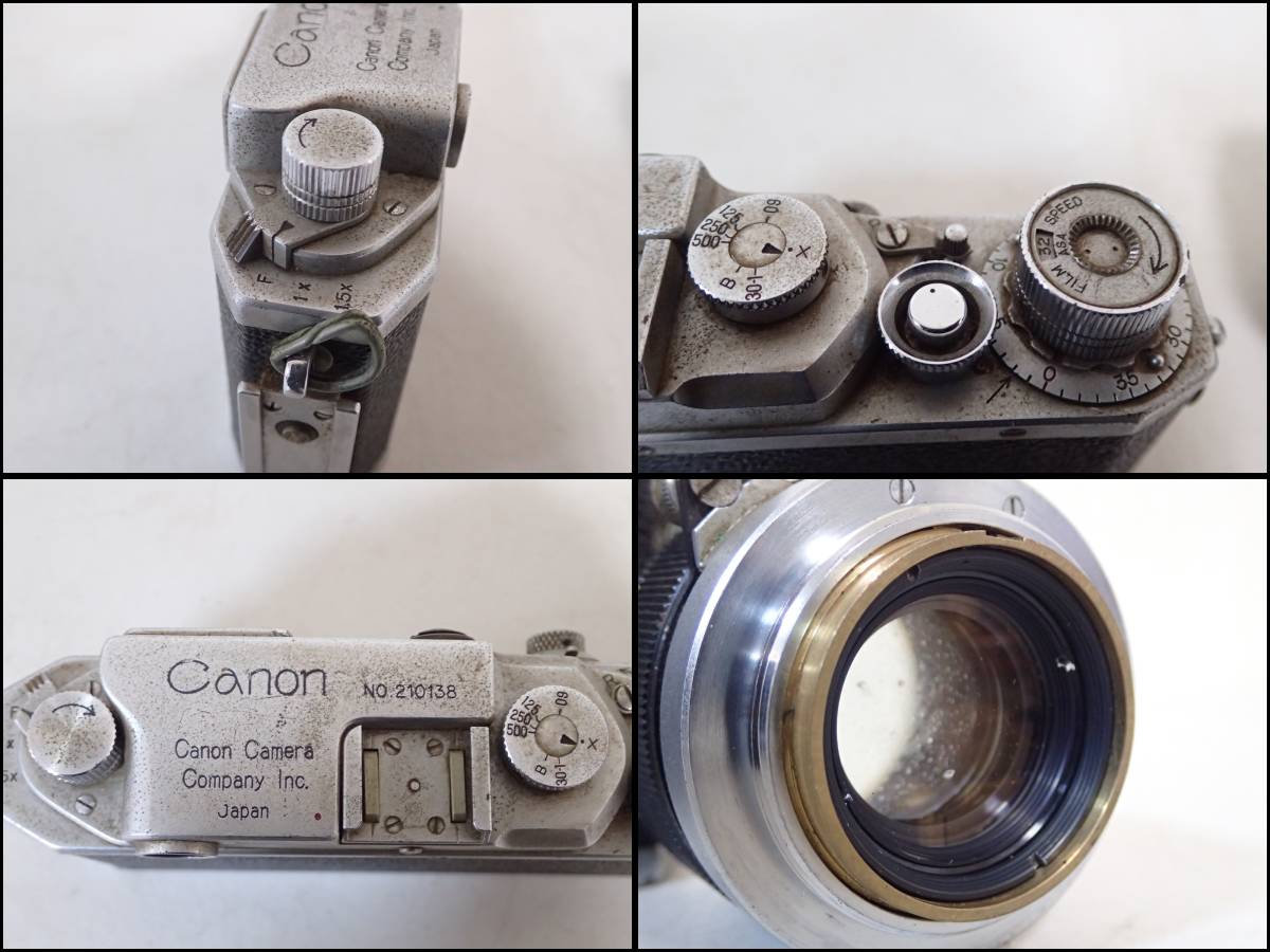 【C5387】 キャノン Canon Camera Company lnc.Japan レンズ 50㎜ ｆ1.8 レンジファインダー カメラ ジャンク品_画像10