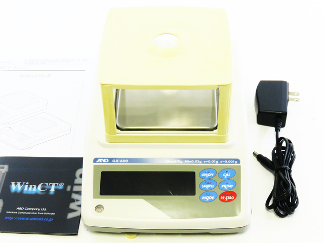 ○A&D/AND/精密電子天秤GX-600/秤量610g/最小表示0.001g/内部分銅 ○A&D/AND/精密電子天秤GX-600/秤量610g/最小表示0.001g/内部分銅