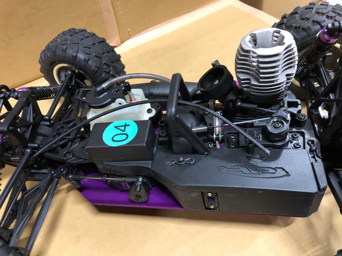 (M31)HPI ラジコン エンジンカー 4WD アルミシャーシ ジャンク扱い_画像9