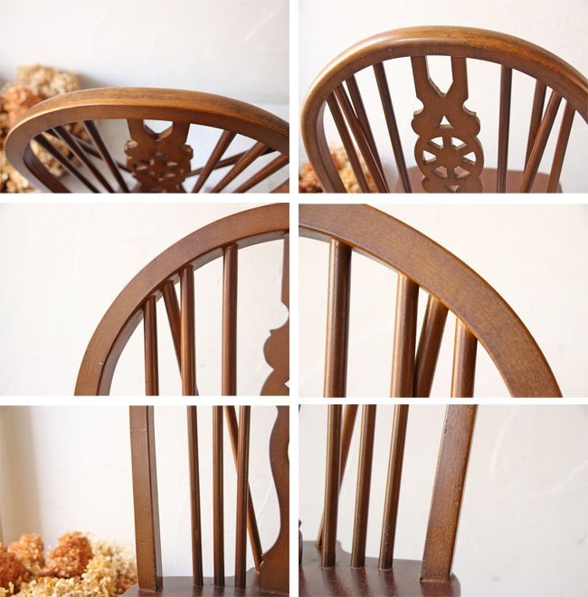 ■店頭価格　￥３３０００■ホイールバックチェア８６■ウィンザーチェア 木製・古木椅子 イギリスビンテージ_画像6