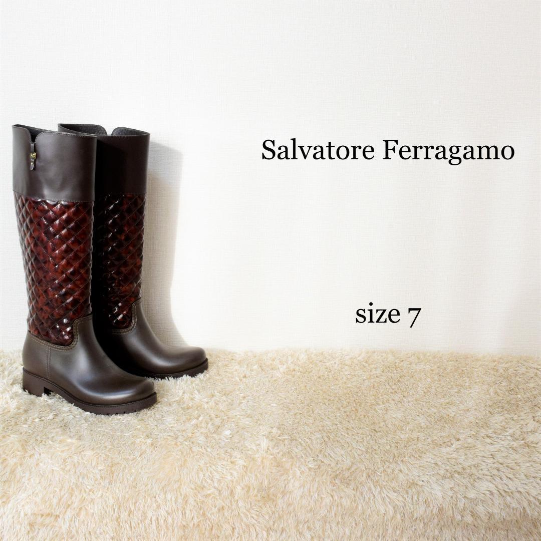 Salvatore Ferragamo レインブーツ サイズ7-
