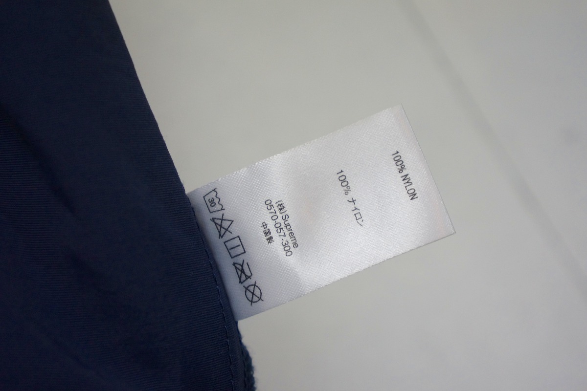 国内正規 美品 20SS SUPREMEシュプリーム Warm Up Pant ウォームアップ ナイロン トラック パンツ サイズS 本物 紺220M_画像10