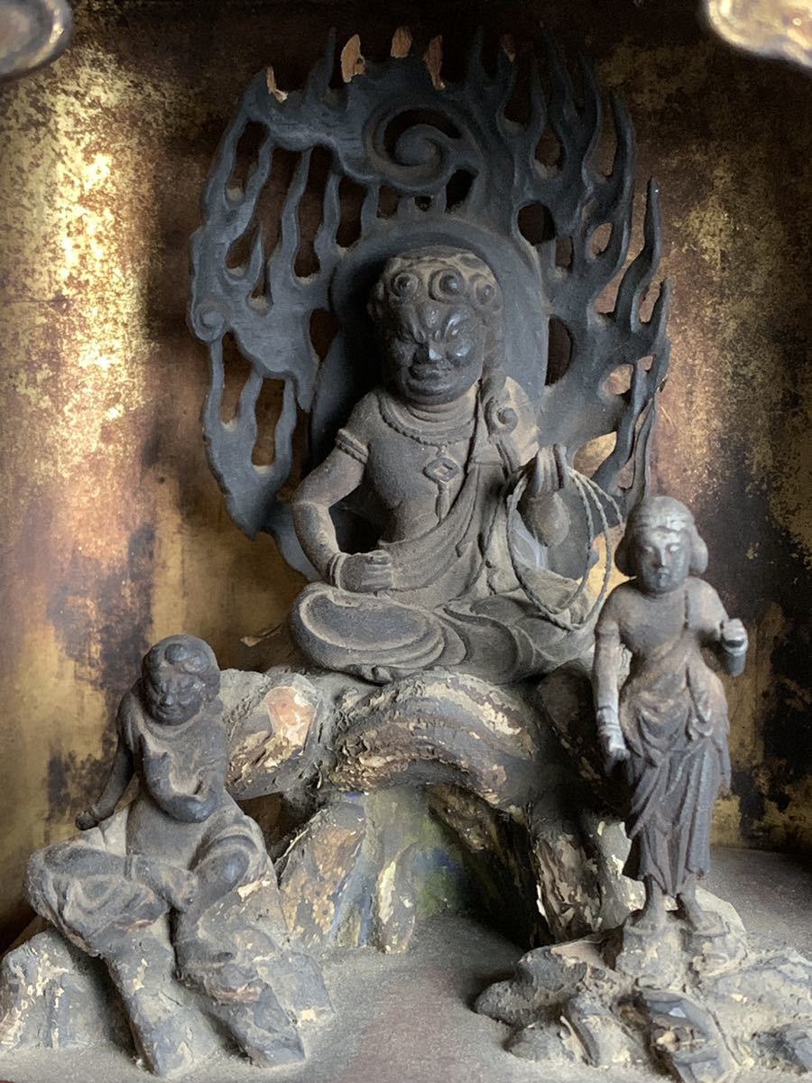 仏教美術『不動明王坐像』厨子入 日本店舗 radimmune.com