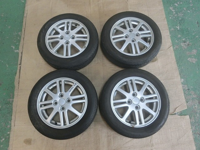 タントカスタム L375S タイヤホイール 4本セット BRIDGESTONE 155/65 14インチ 純正 21063伊T_画像1