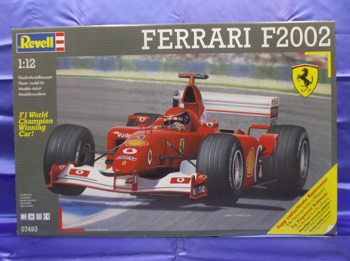 レベル社製 1/12 フェラーリ F2002 未開封品 スタジオ２７製専用マルボロデカール付き