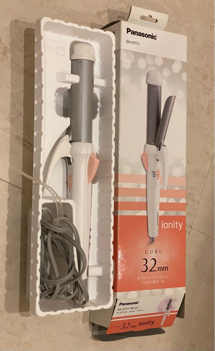 限定品】パナソニック EH-HT11 カールアイロン コテ 32mm イオニティ 健康 パナソニック ヘアアイロン カール用 32mm イオニティ白 EH-HT11-W