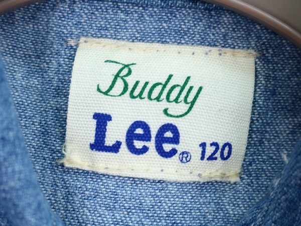 バディリー シャツワンピース デニムシャツ 半袖 トップス 男の子用 120サイズ 青 キッズ 子供服 Buddy Lee_画像3