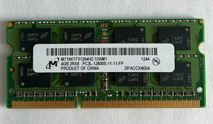 海外輸入 最高の品質の 送料無料 MICRON 2RX8 PC3L-12800S 4GB×1 ノート用メモリ 動作品 CD166 gnusolaris.org gnusolaris.org