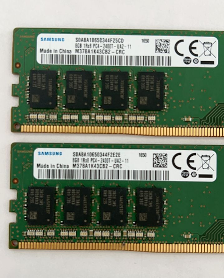 ★送料無料★SKhynix 1R×8 PC4-2400T 8GB×2 計16GB デスクトップ用メモリ★動作品★ML022_画像3