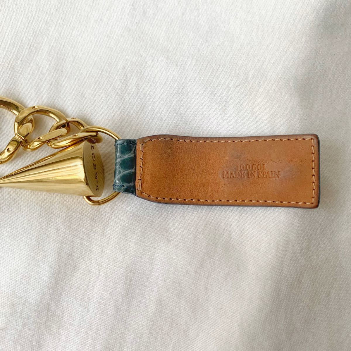 美品 LOEWE ロエベ スタッズチェーンレザー ブレスレット | contifarma.pe