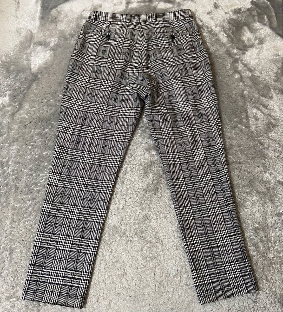 極美品!ZARA ザラ メンズ セットアップ チェック グレンチェック www