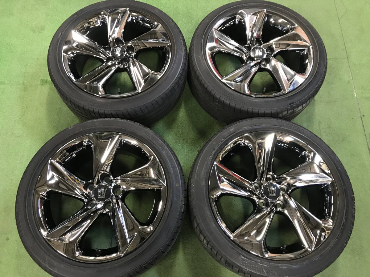クラウン 純正 RSスパッタリング 225/45R18 レグノガリ傷なし1本d