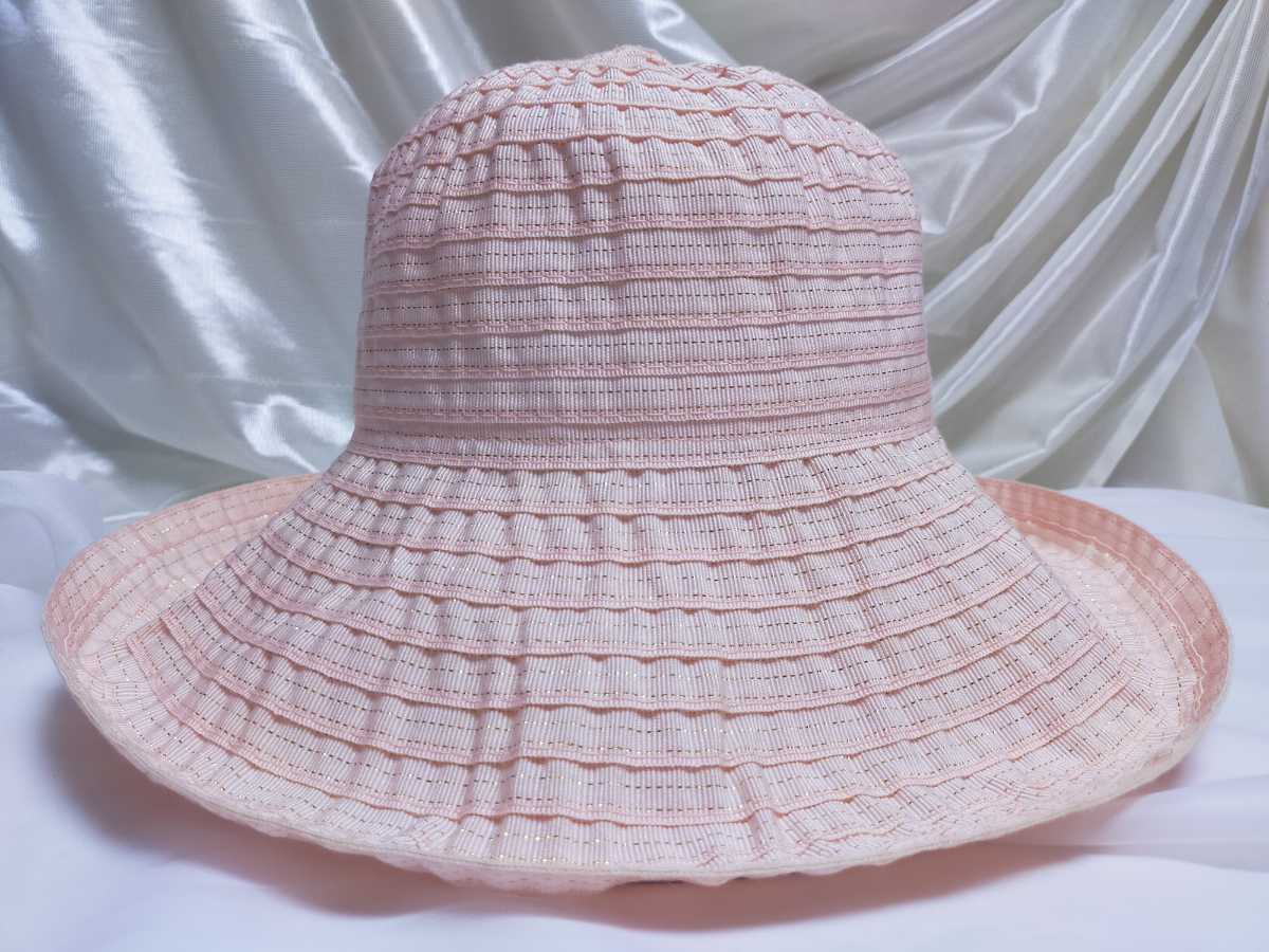 gravi グレヴィ ブレード帽子 ピンク イタリア製 FIRENZE _画像1