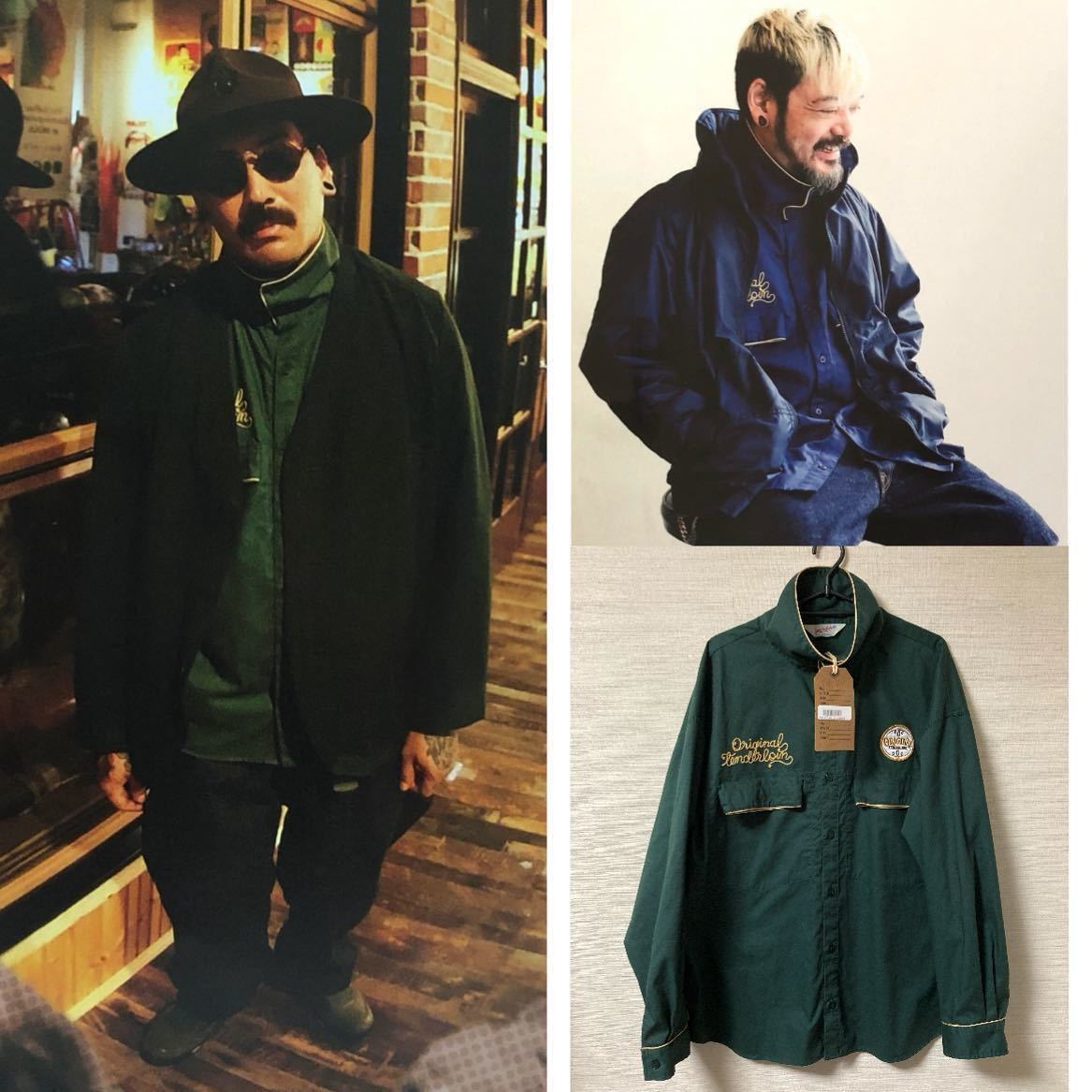 TENDERLOIN - HIGH NECK WOOL SHT GREEN テンダーロイン ハイネックの+