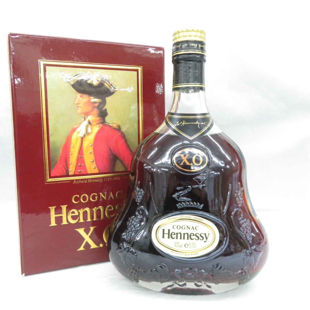 未開栓】Hennessy ヘネシー XO 金キャップ クリアボトル ブランデー