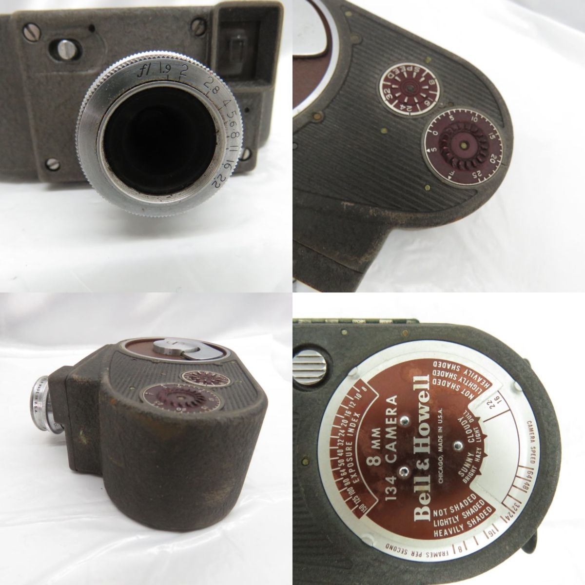 1円～【ジャンク品】Bell＆Howell ベルアンドハウエル 8ｍｍ フィルムカメラ 134 ※動作未確認 10973405_画像5