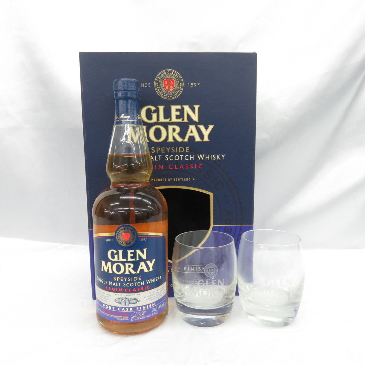 未開栓 Glen Moray グレンマレイ クラシック ポートカスクフィニッシュ ウイスキー 700ml 40 箱 グラス2個付 ハイランド 売買されたオークション情報 Yahooの商品情報をアーカイブ公開 オークファン Aucfan Com