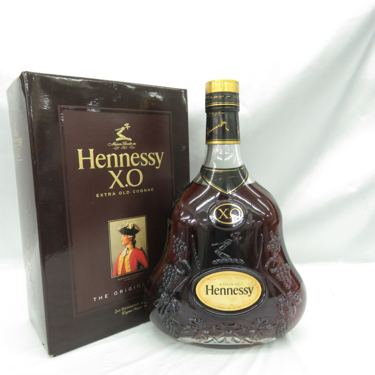 未開栓】Hennessy ヘネシー XO 金キャップ クリアボトル ブランデー