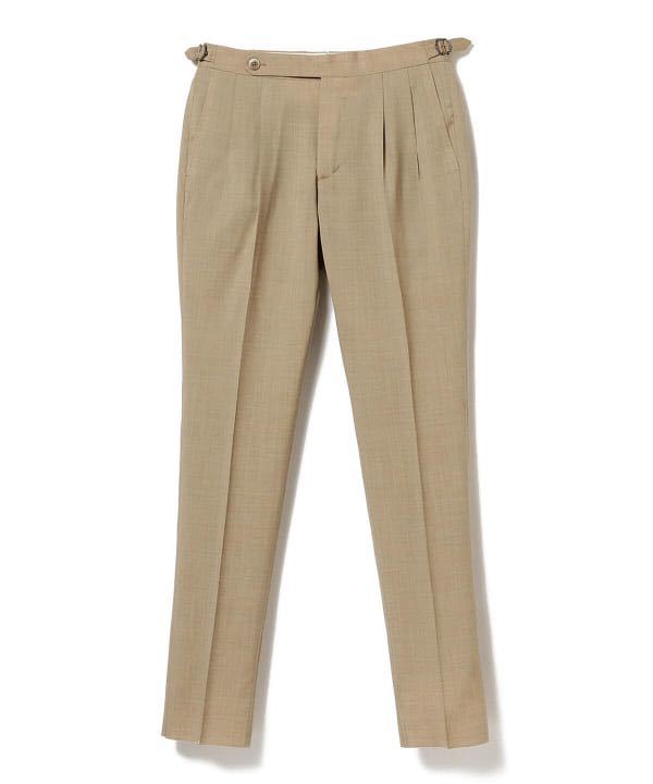 BEAMS F GTA HERRICKトロピカルウール2プリーツパンツ