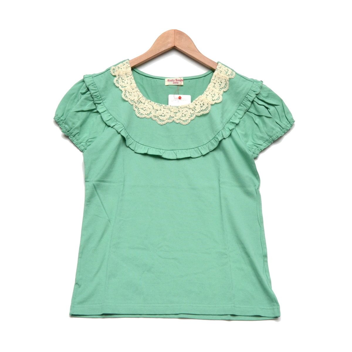 * new goods / unused *Emily Temple cute Emily Templecute cut and sewn (SIZE:M) * three 9450 jpy green group lady's [S103801]