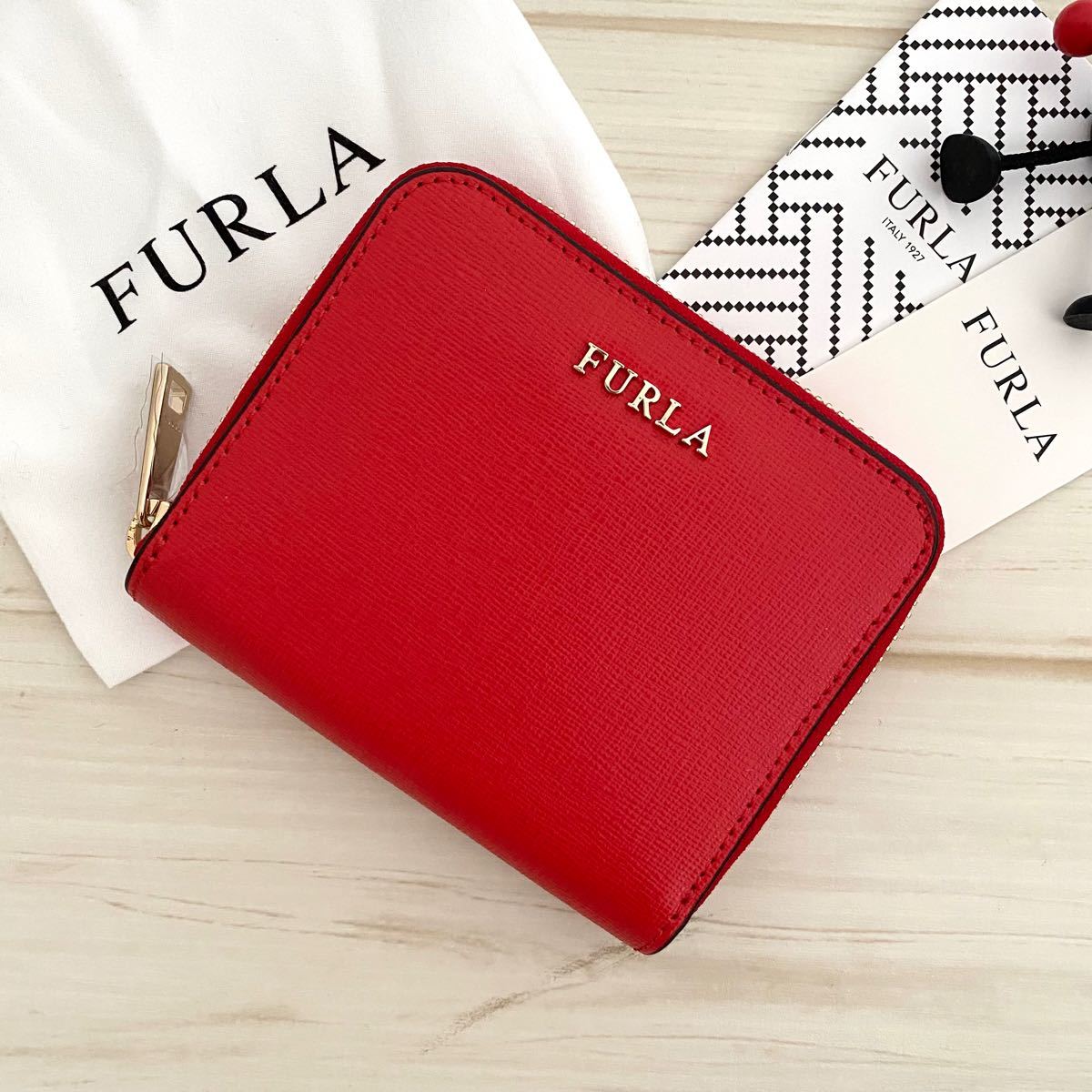 新品 FURLA(フルラ) 財布 キス レッド 赤色