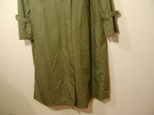 ssyy2229 samansa Mos2 blue # maxi длинное пальто # оливковый зеленый двойной одноцветный тонкий общий обратная сторона внешний L размер 