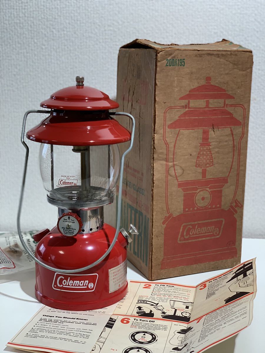 コールマン 200A ランタン 箱付き デッドストック 新品 1974年 11月