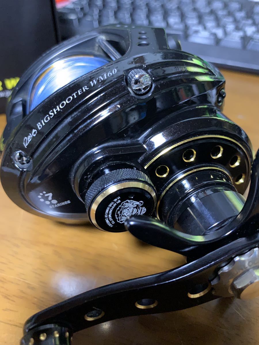 アブガルシア ビッグシューター WM60 右ハンドル 遠投カゴ釣り 両軸